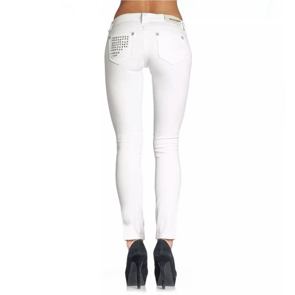 AFFLICTION Women's Denim Jeans RAQUEL TARA WHITE E - Picture 3 of 11